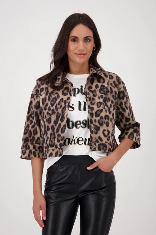 Montana denim leopard jacket 783
