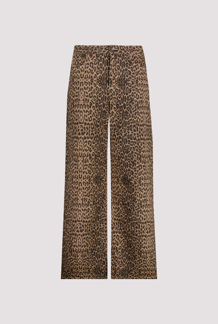 Leopard Print Palazzo Trouser 113