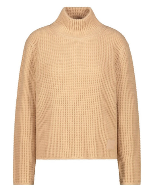 Peach waffle knit jumper