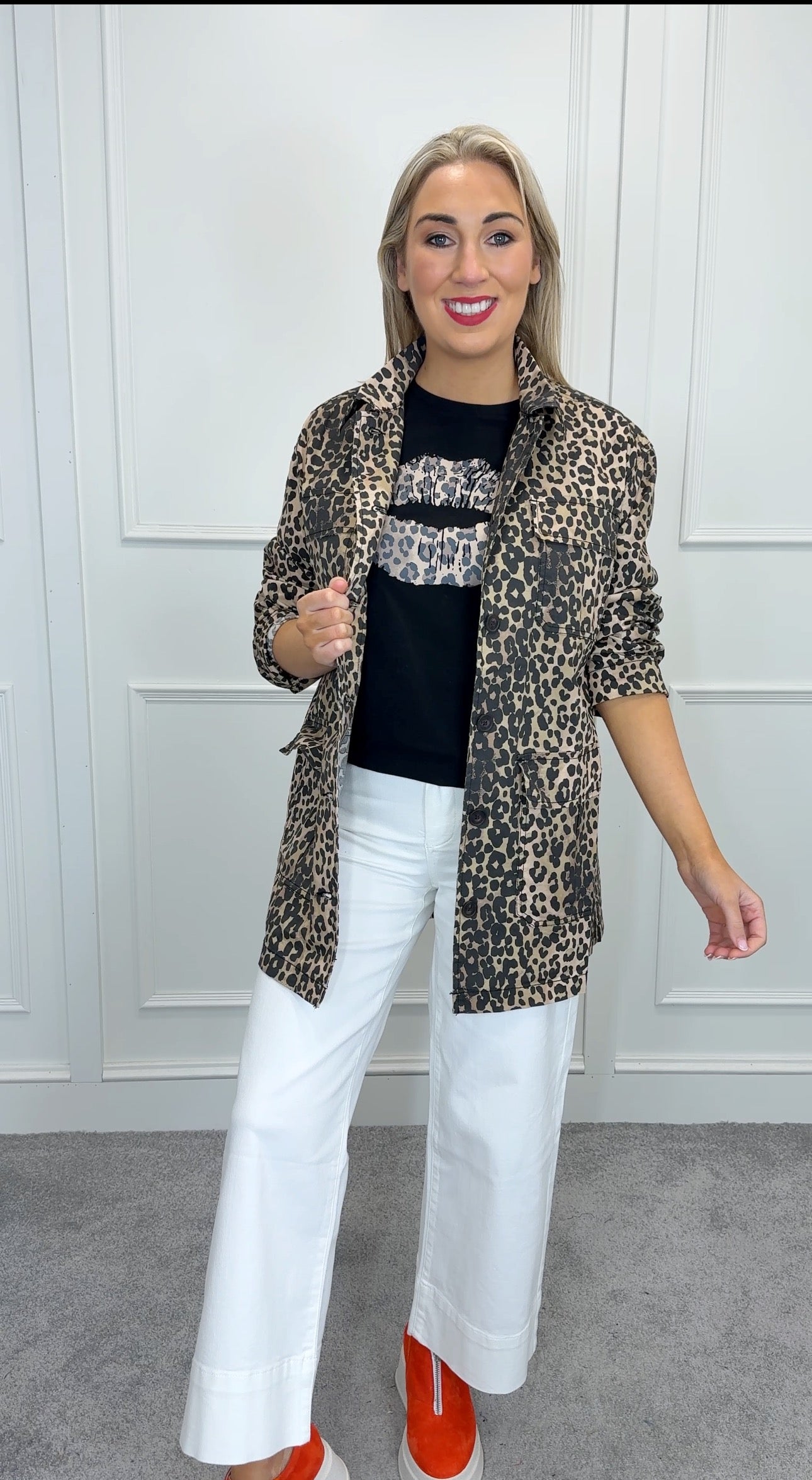 Halina leopard jacket