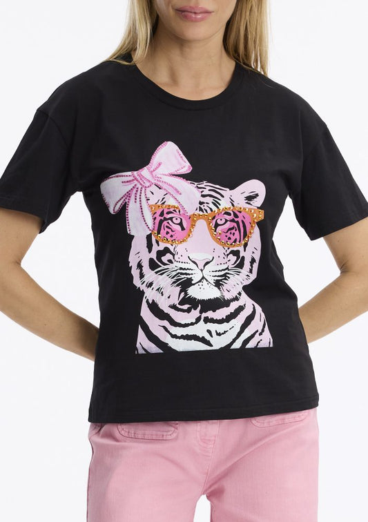 Tiger with bow black 391