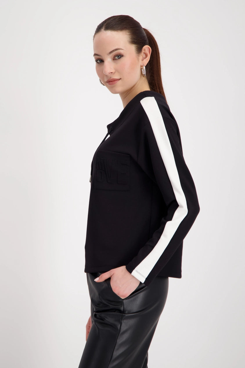 Sweatshirt white stripe 884