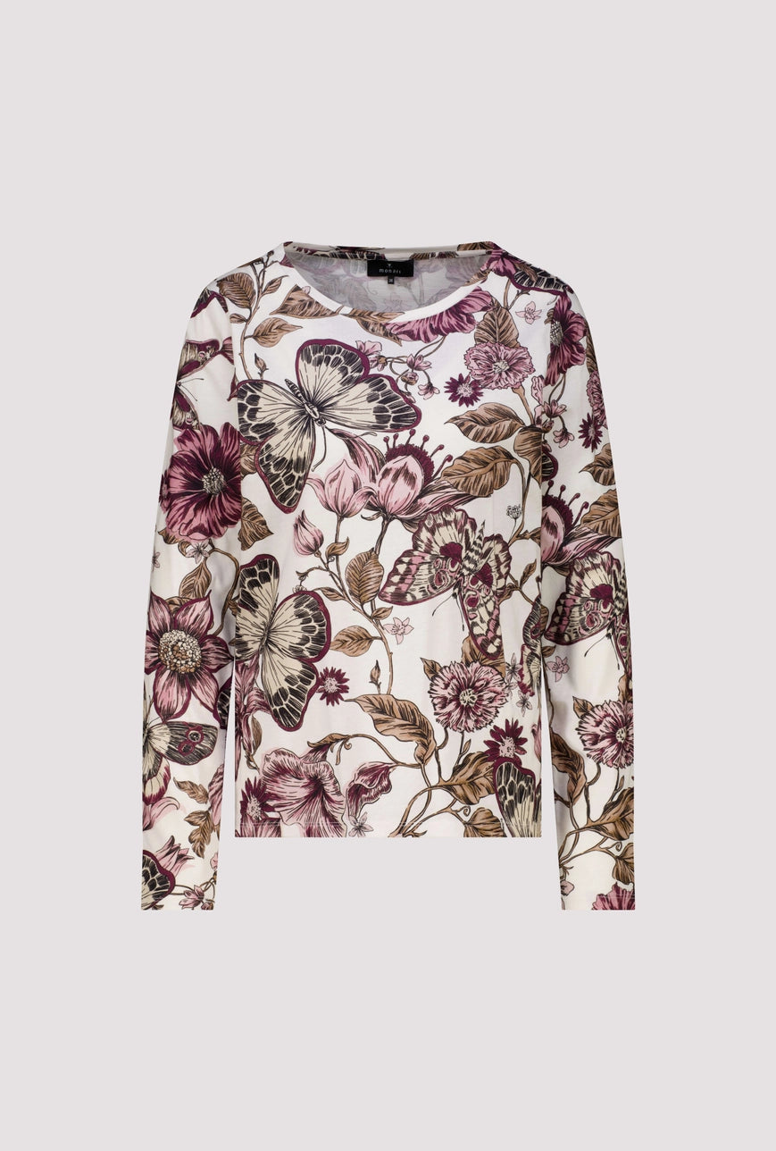 Long Sleeve Blume Print Top 751