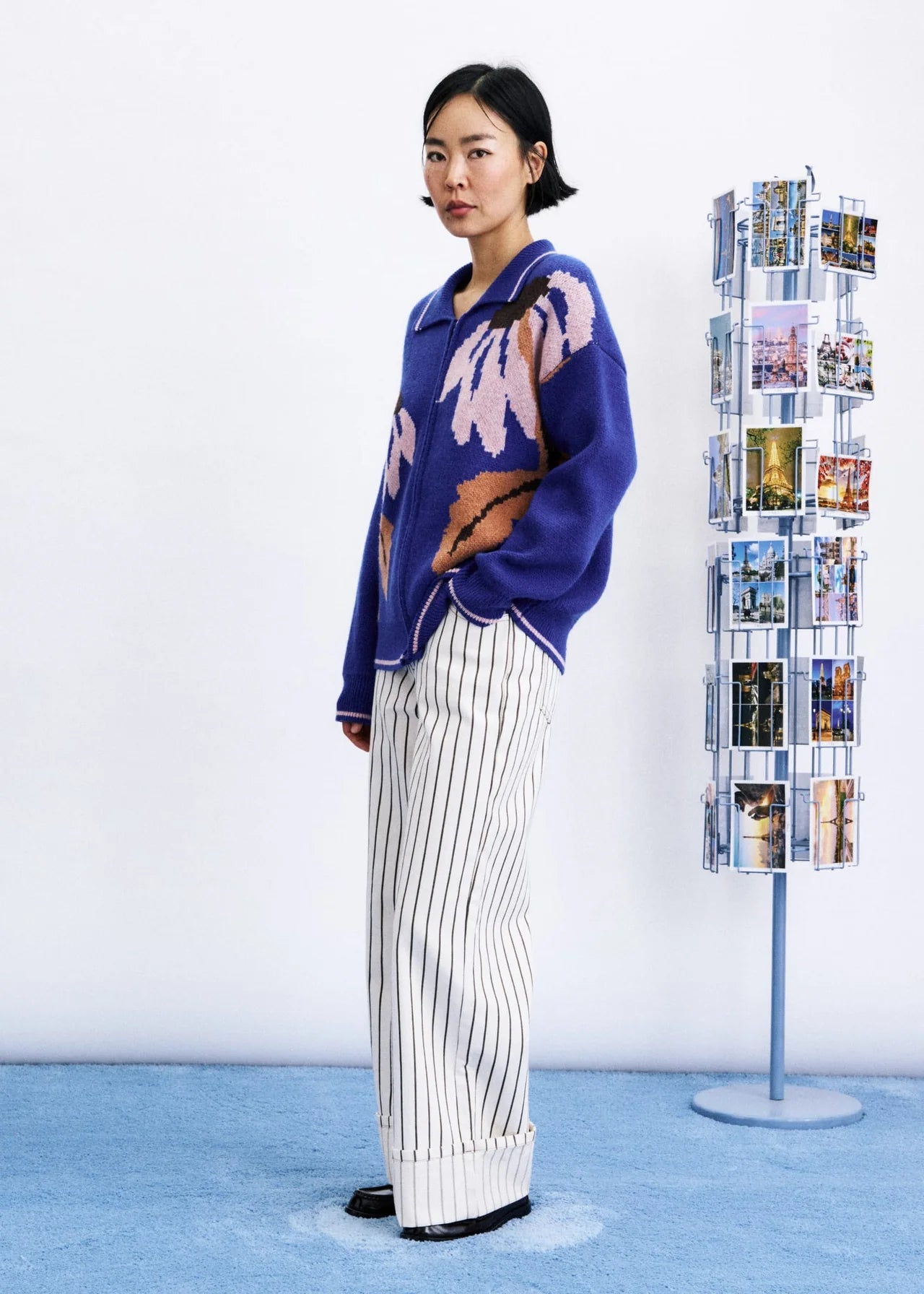 WANDO CARDIGAN ELECTRIC BLUE