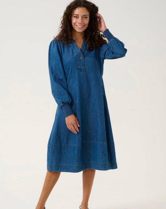 Arpa Rib Denim Dress