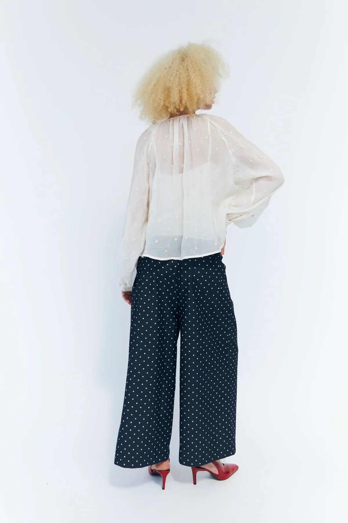 Signecras Pants - Medium Blue Dot