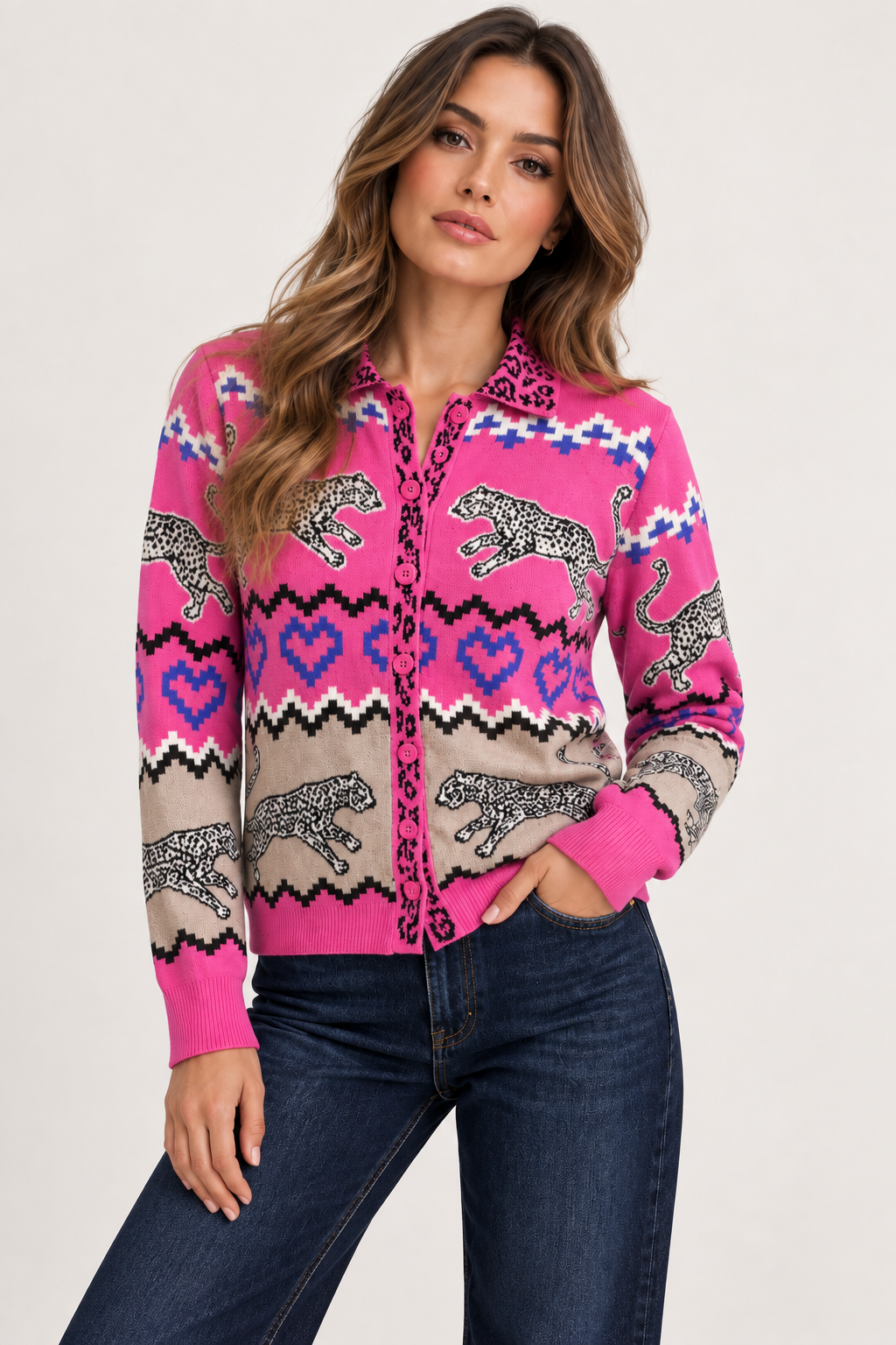 Print Cardigan