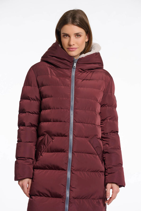 Keila faux-fur coat Chocolate bean