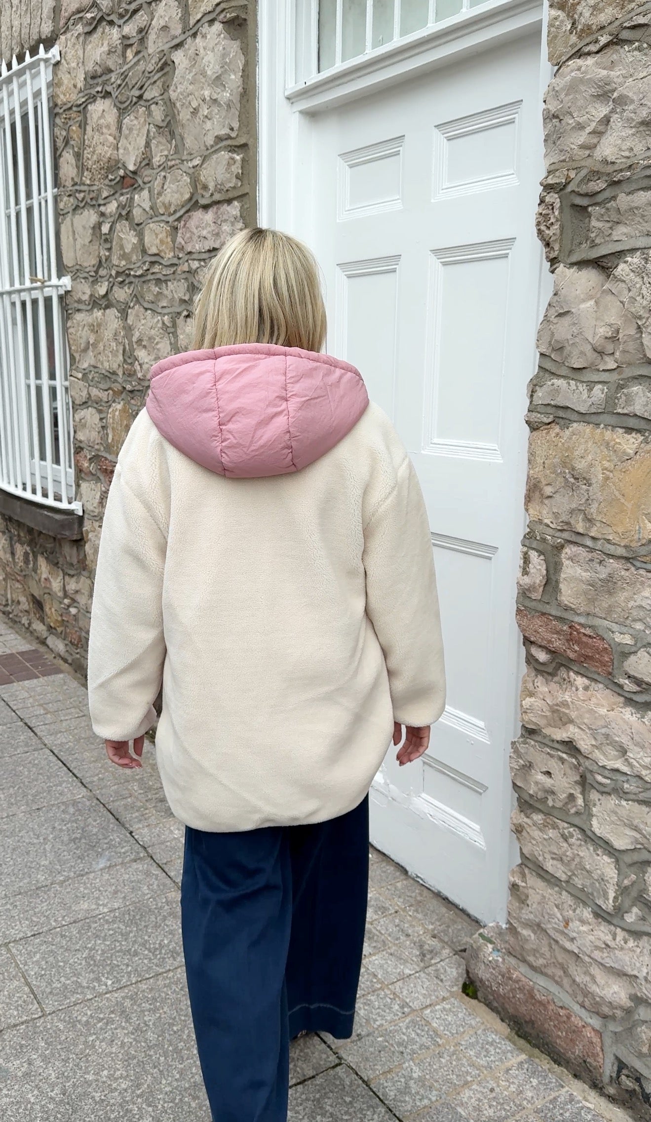 Teddy coat pink