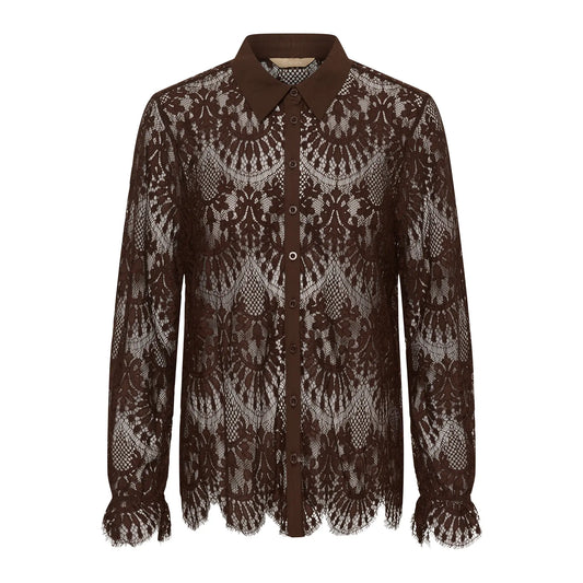 Ato okarm shirt brown lace