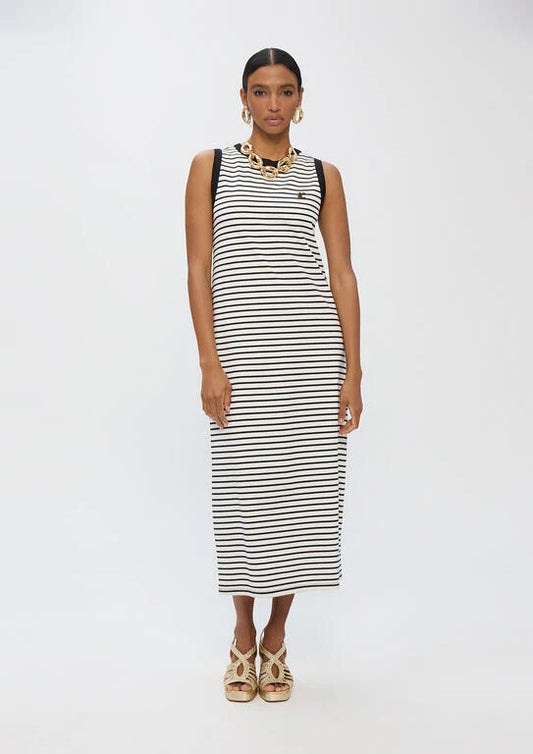 Dress stripe / black trim