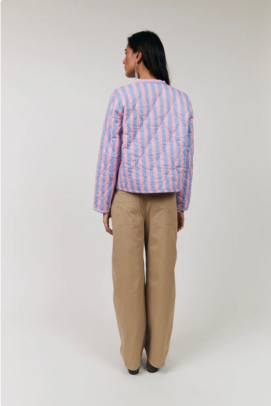 Emilia pink/blue stripe jacket 154