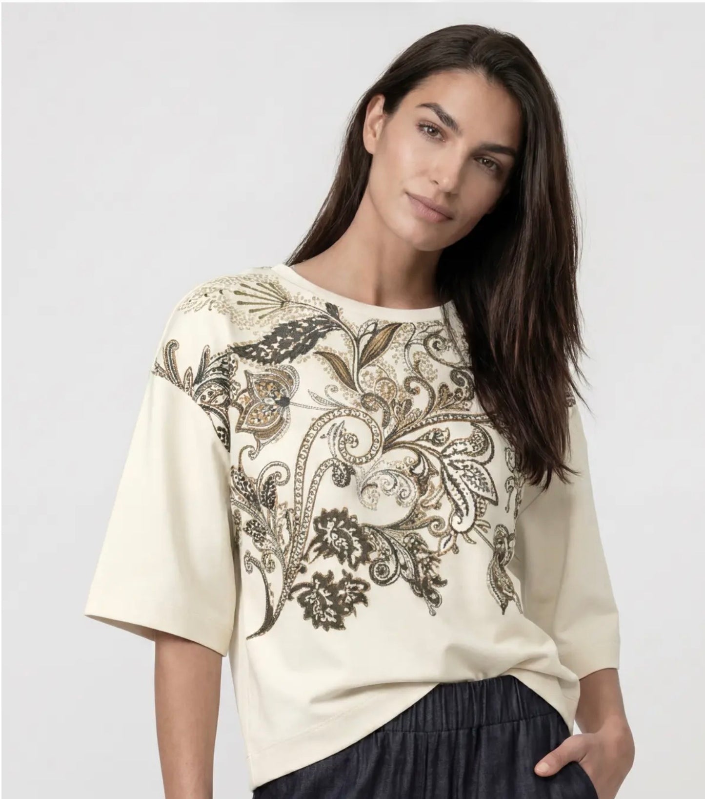 Sweatshirt Paisley Print 747