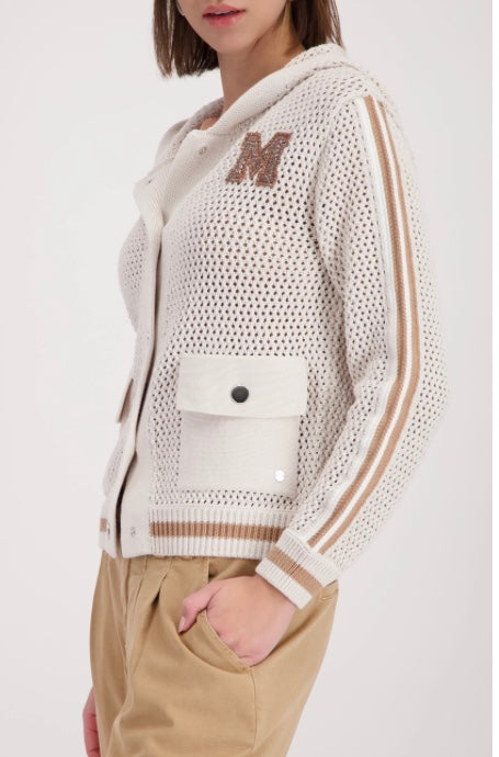 Monari Ajour Hood Cardigan 283
