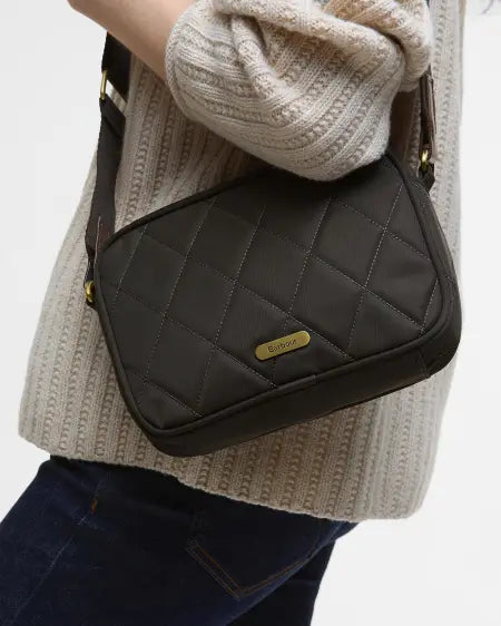 Quilted Crossbody Bag - Olive