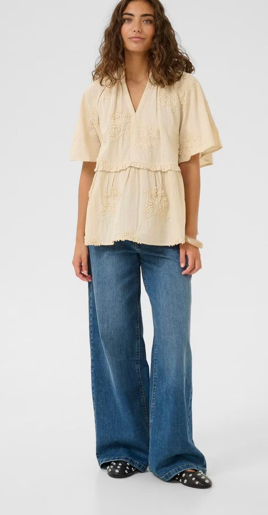 Ujalia Cream Blouse
