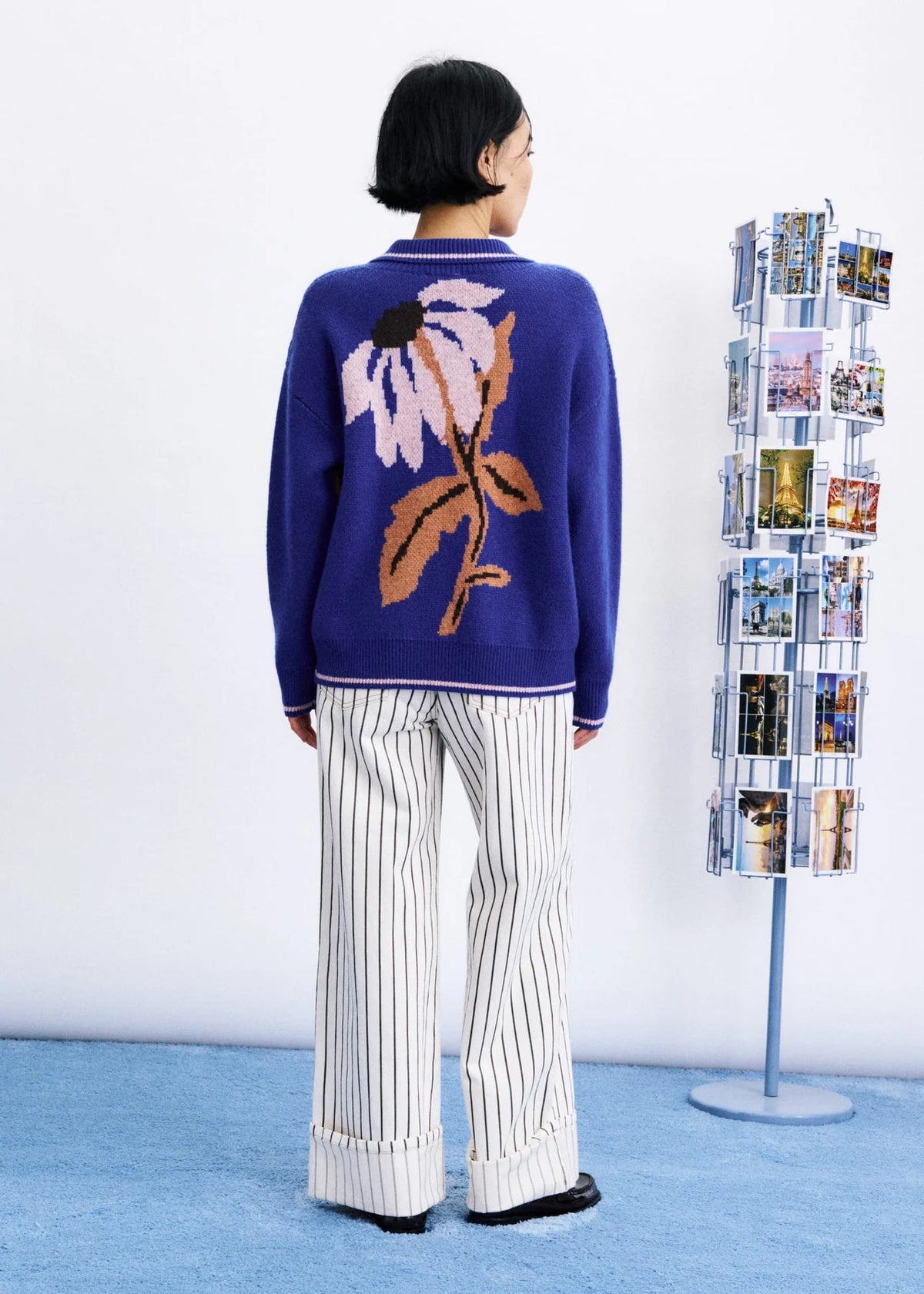 WANDO CARDIGAN ELECTRIC BLUE