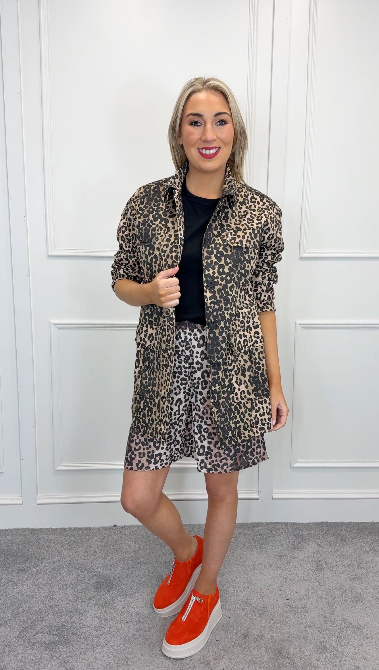 Halina leopard jacket