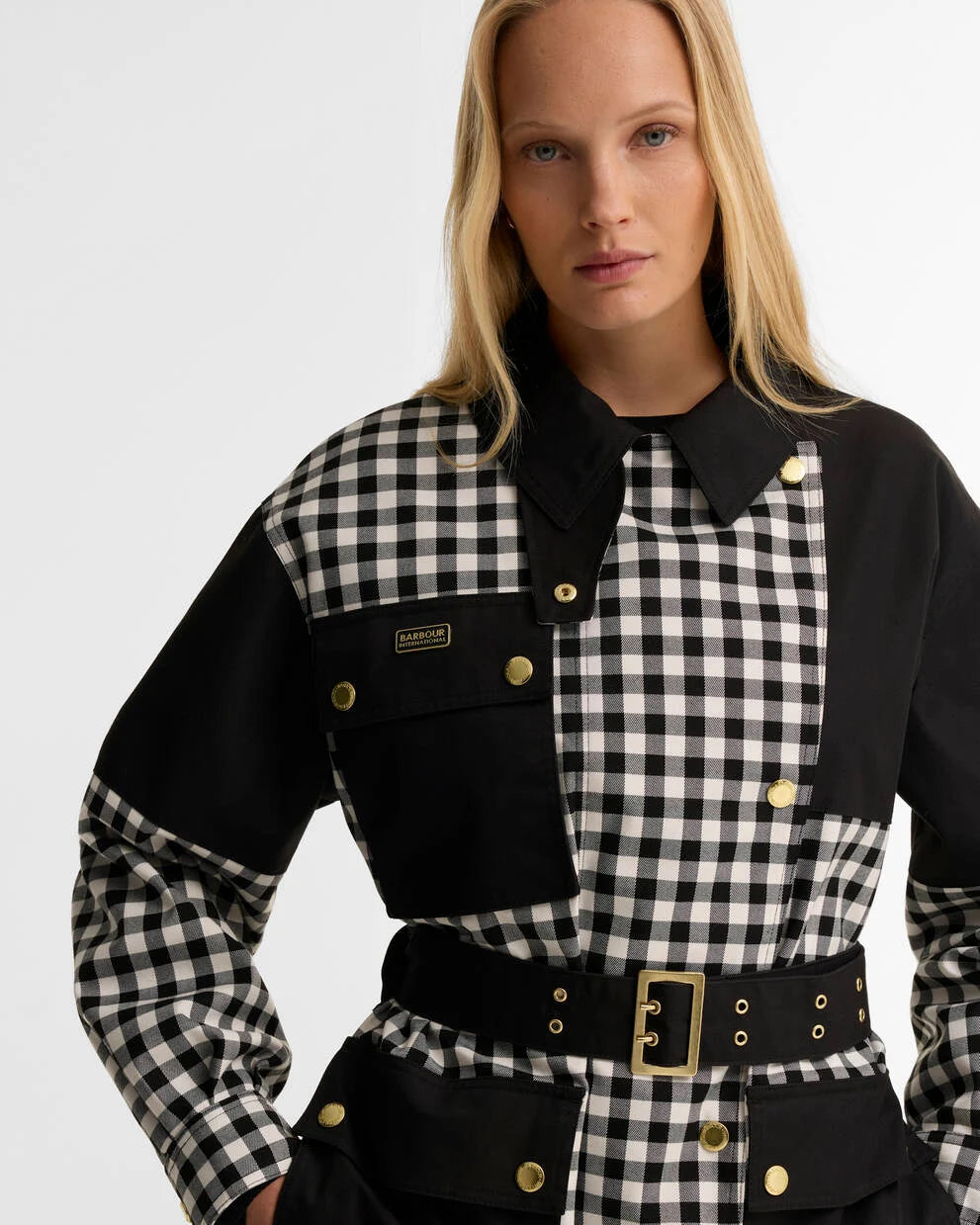 Gea Gingham Showerproof Jacket