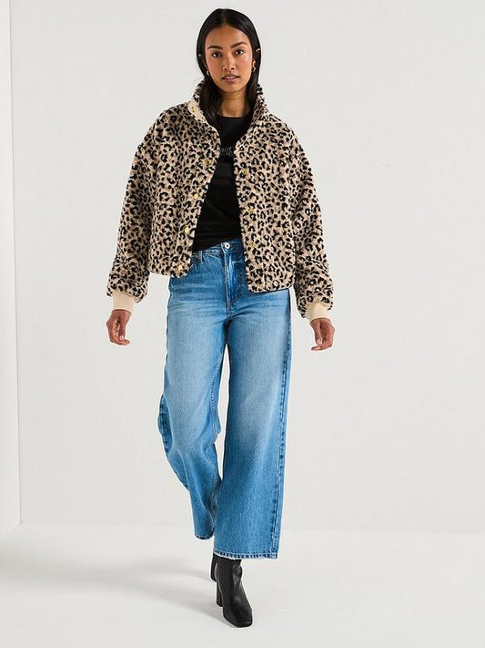 Leopard print Harley Fleece
