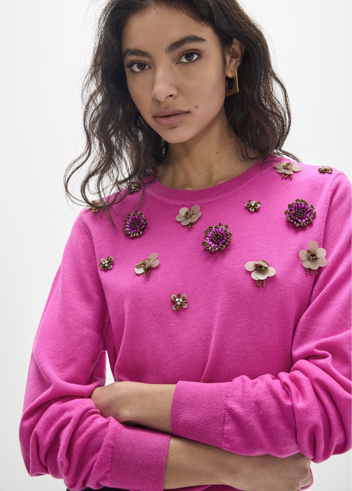 3d flower knit