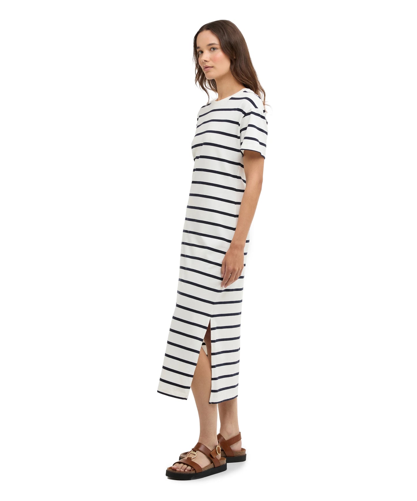 Selena Striped Midi Dress