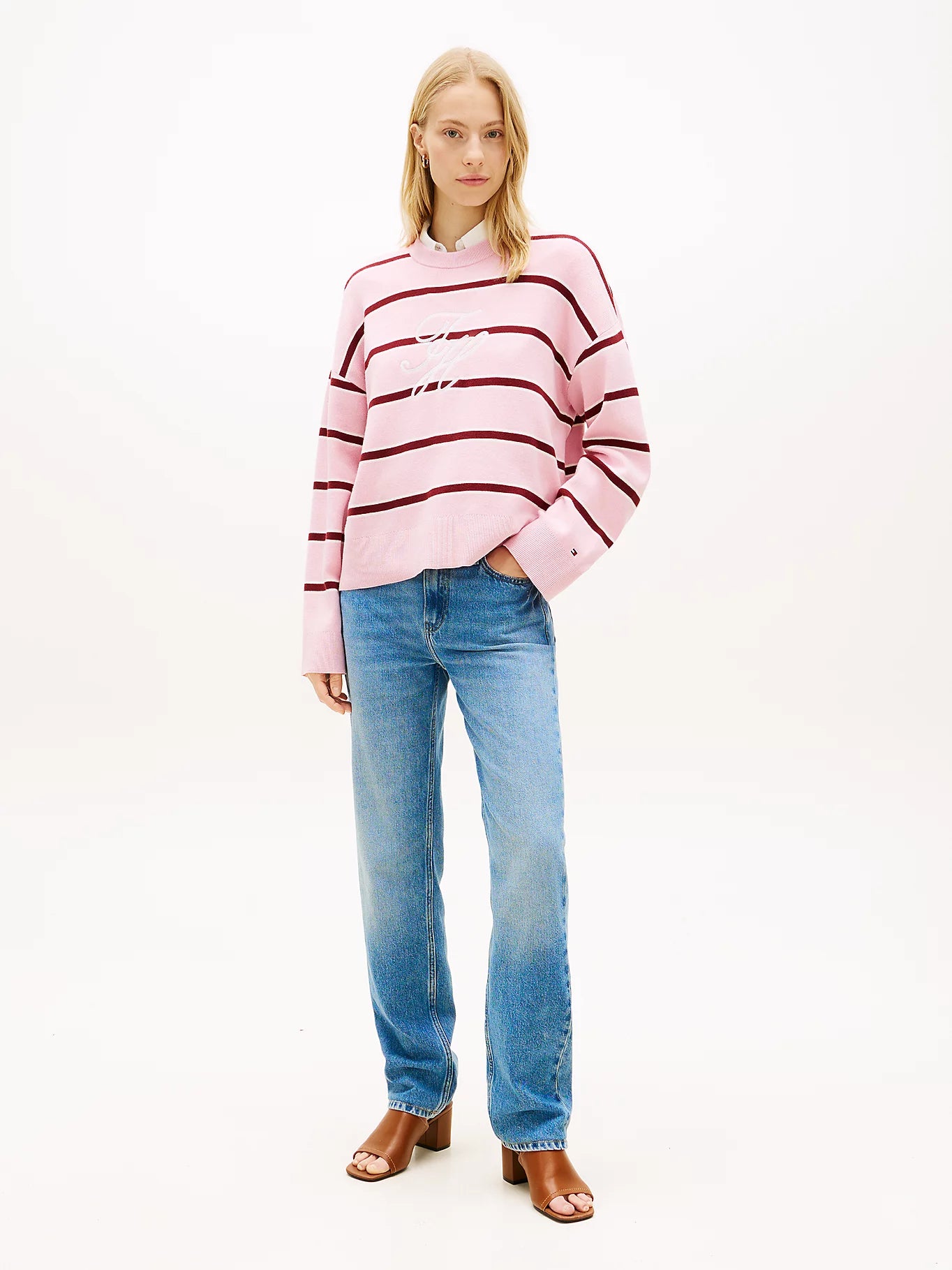 Knit Logo Embroidery Relaxed Jumper