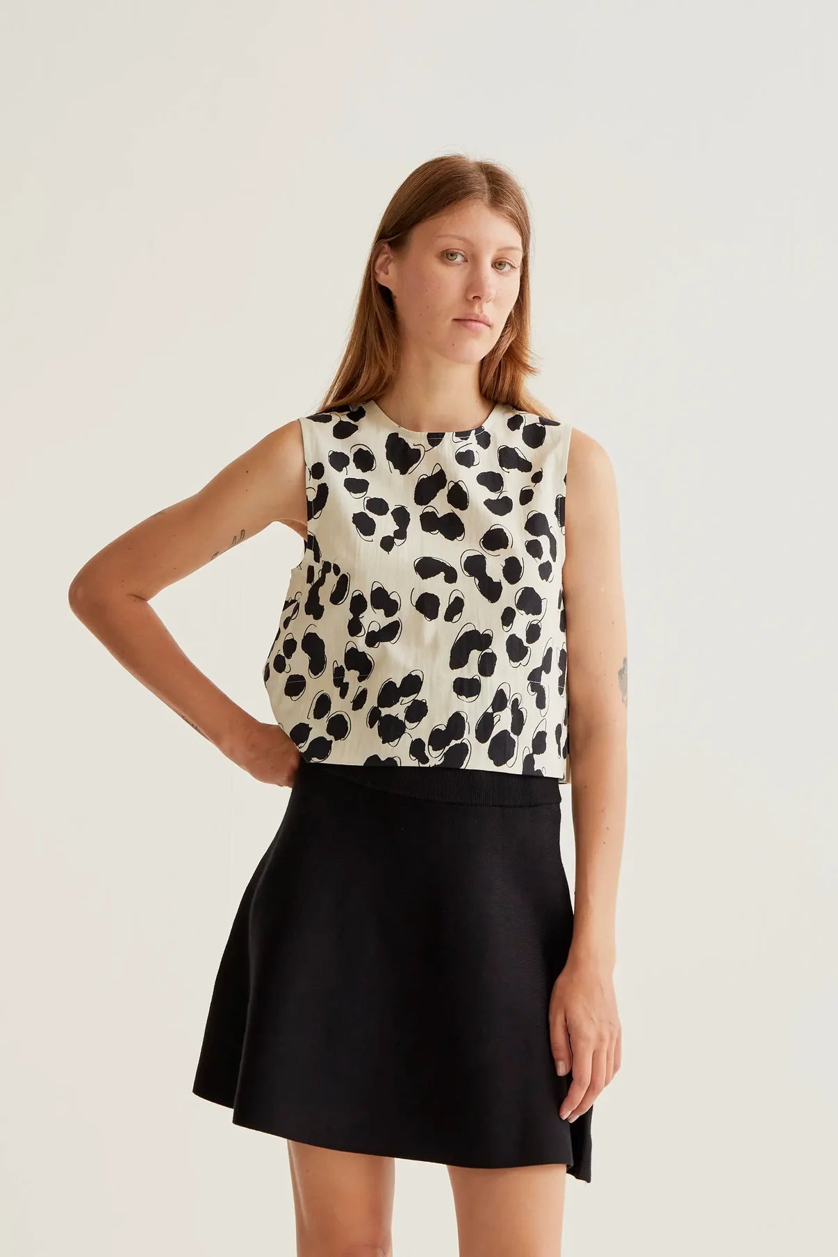 Dalmatian print top