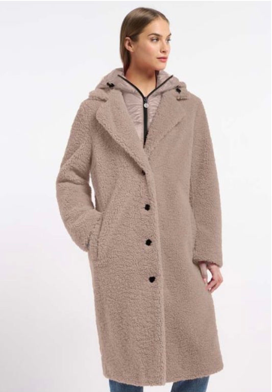 Teddy fur coat detachable hood 5808