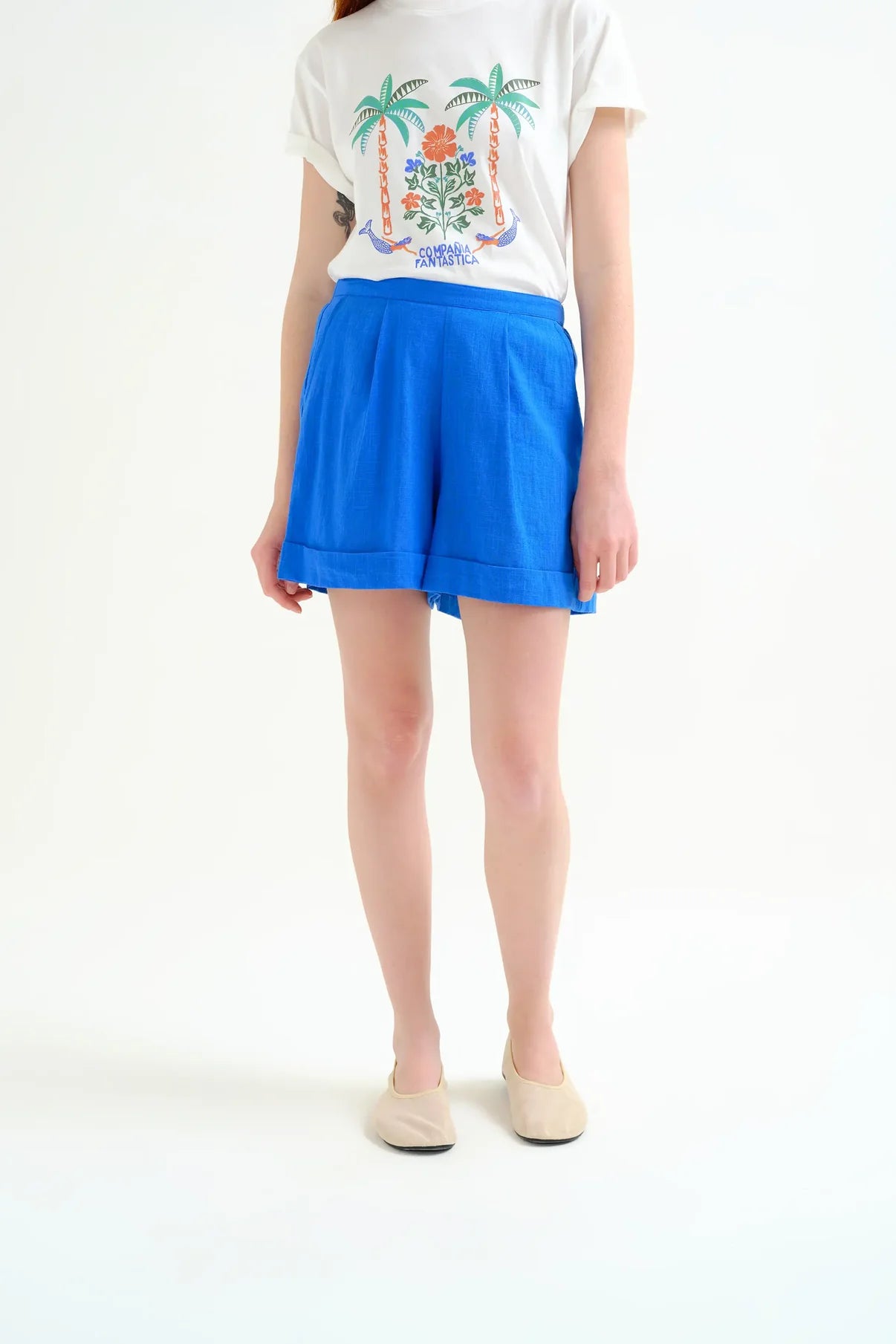 Blue shorts