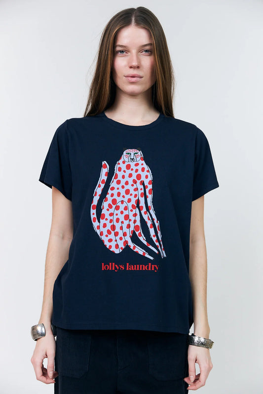 RomaLL Cat T-Shirt Navy
