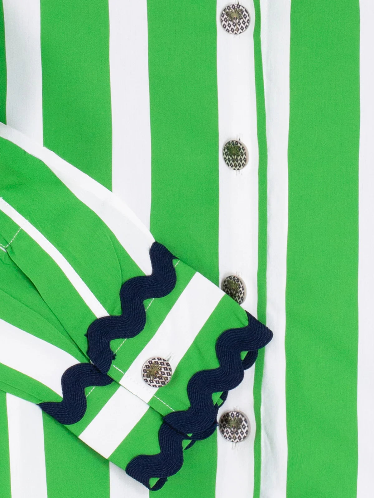 GREEN STRIPED SHIRT