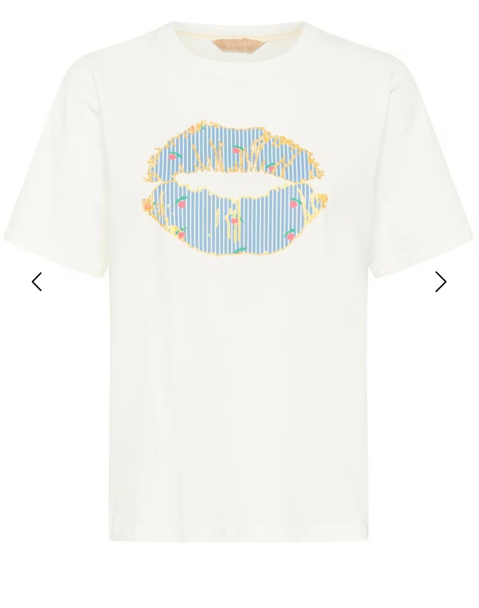 Gith Cream Lips Tee Shirt