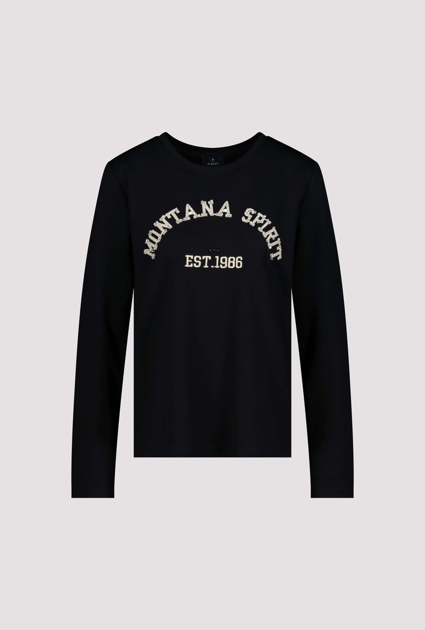 Black sweatshirt Crystal writing 059
