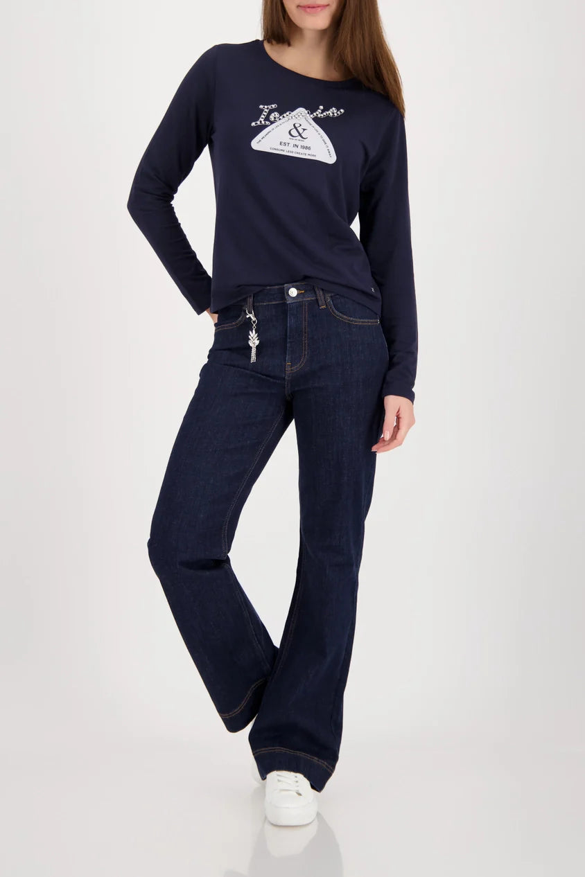 Long sleeve Navy T- shirt 078