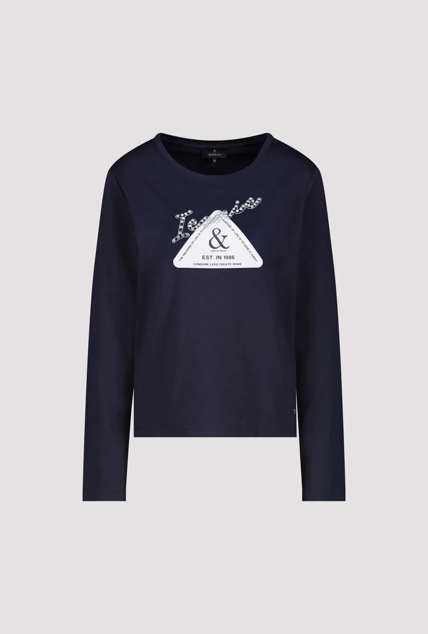 Long sleeve Navy T- shirt 078
