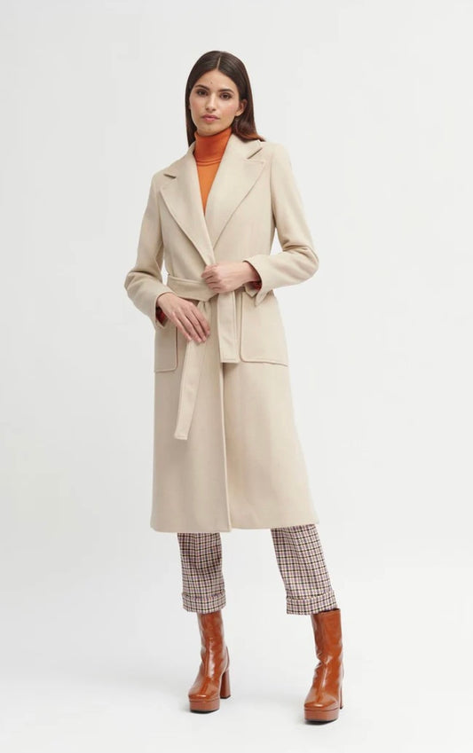 Nora blond belted coat