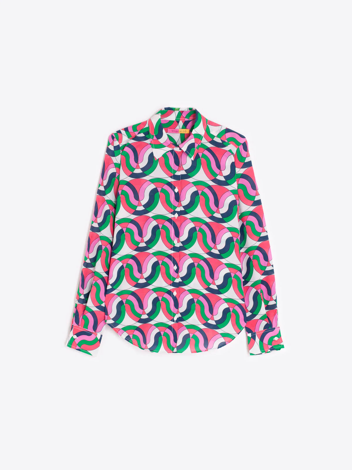 CAMISA ESTAMPADO GEOMÉTRICO MULTICOLOR