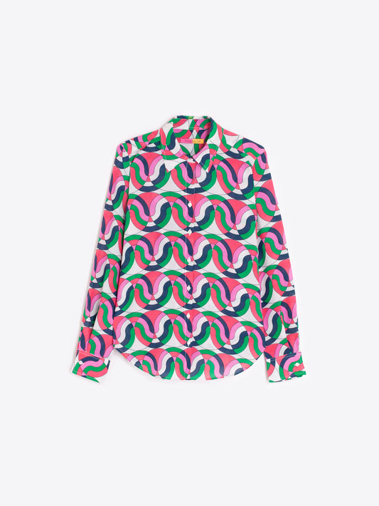 CAMISA ESTAMPADO GEOMÉTRICO MULTICOLOR