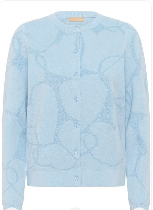 Cuhearty  Blue Cardigan