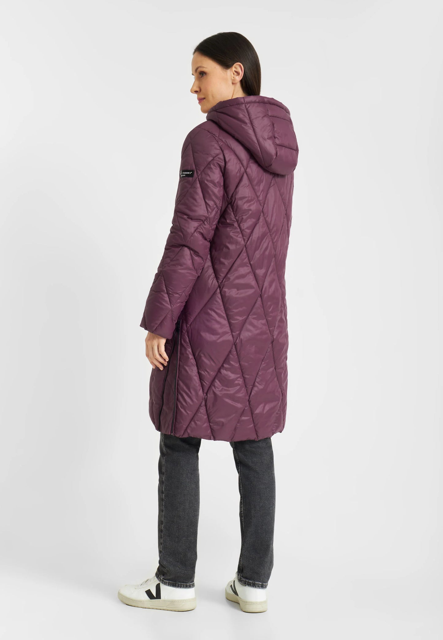Wine long down coat 5810