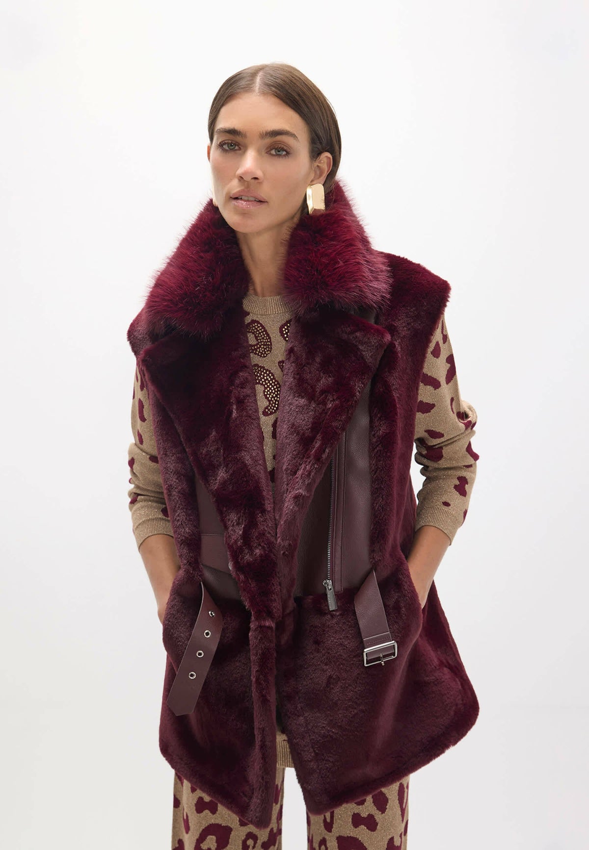 Burgundy Gilet