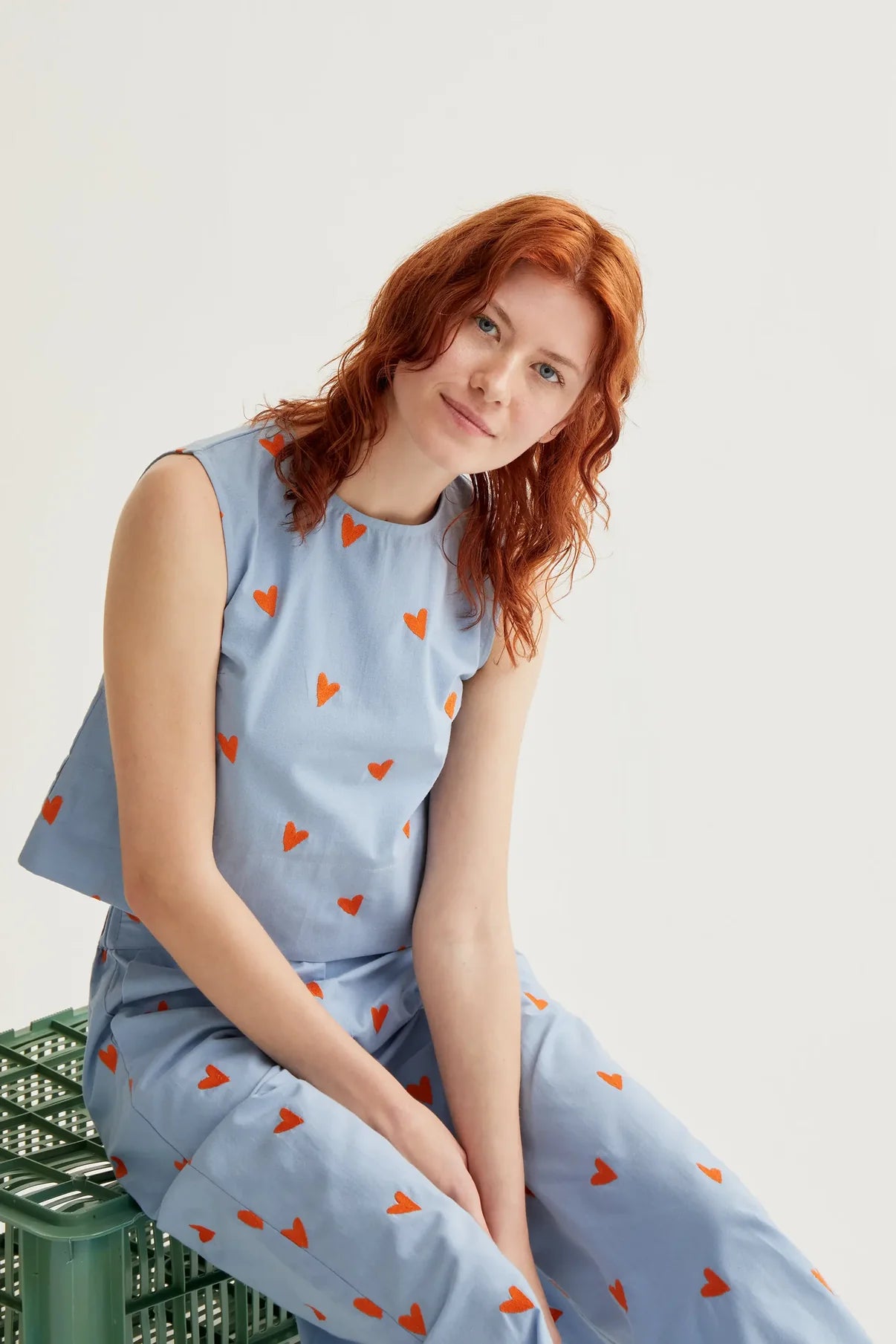Hearts print top