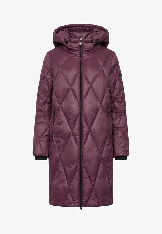 Wine long down coat 5810