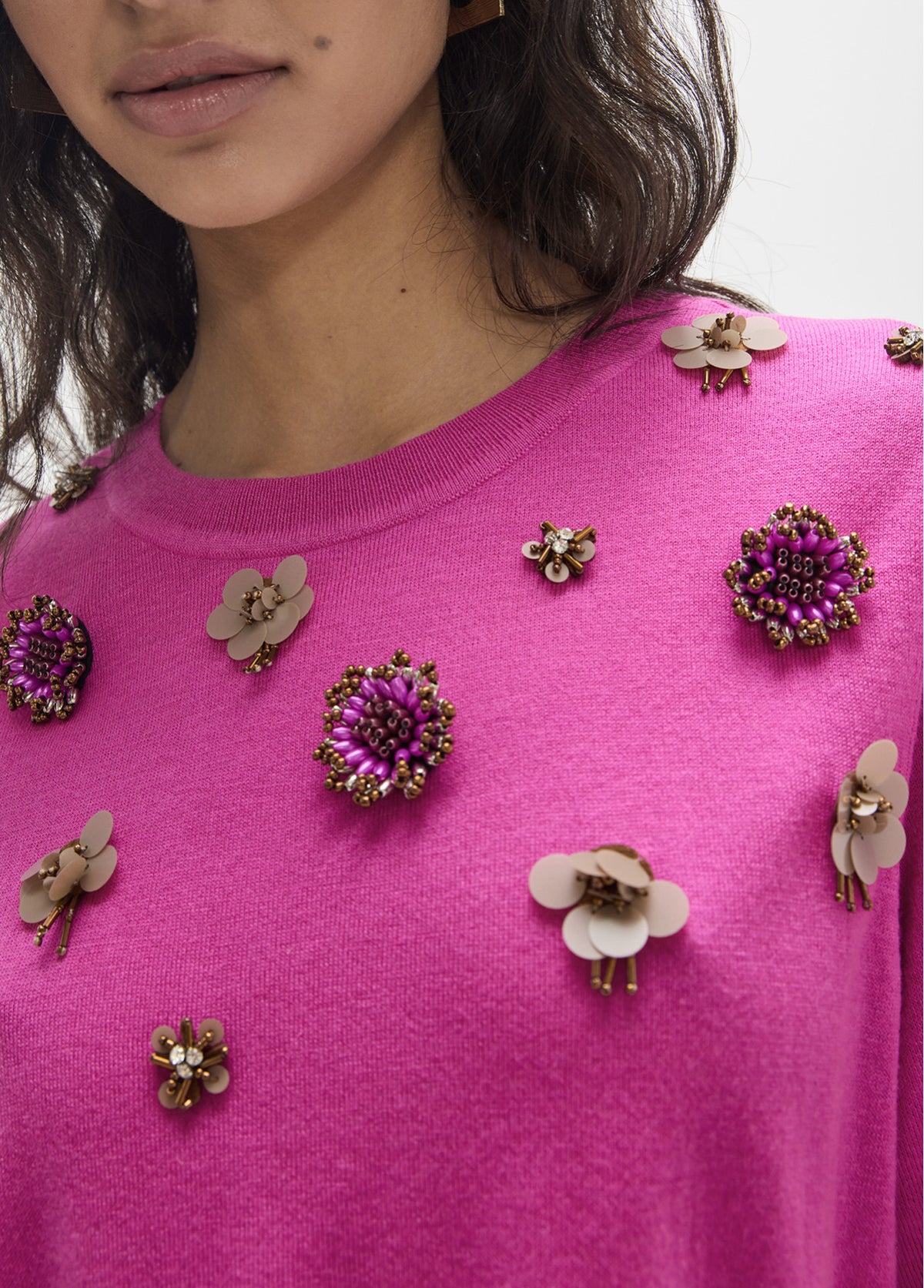 3d flower knit
