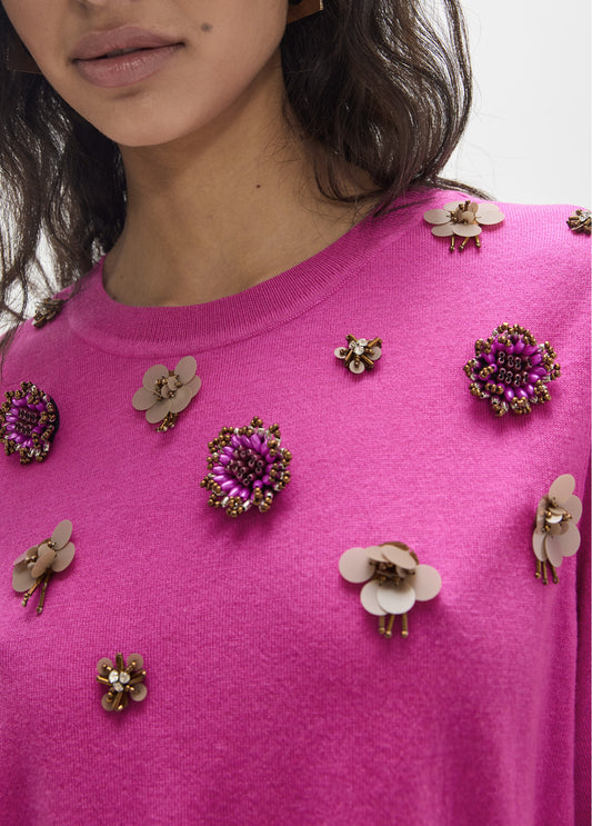 3d flower knit