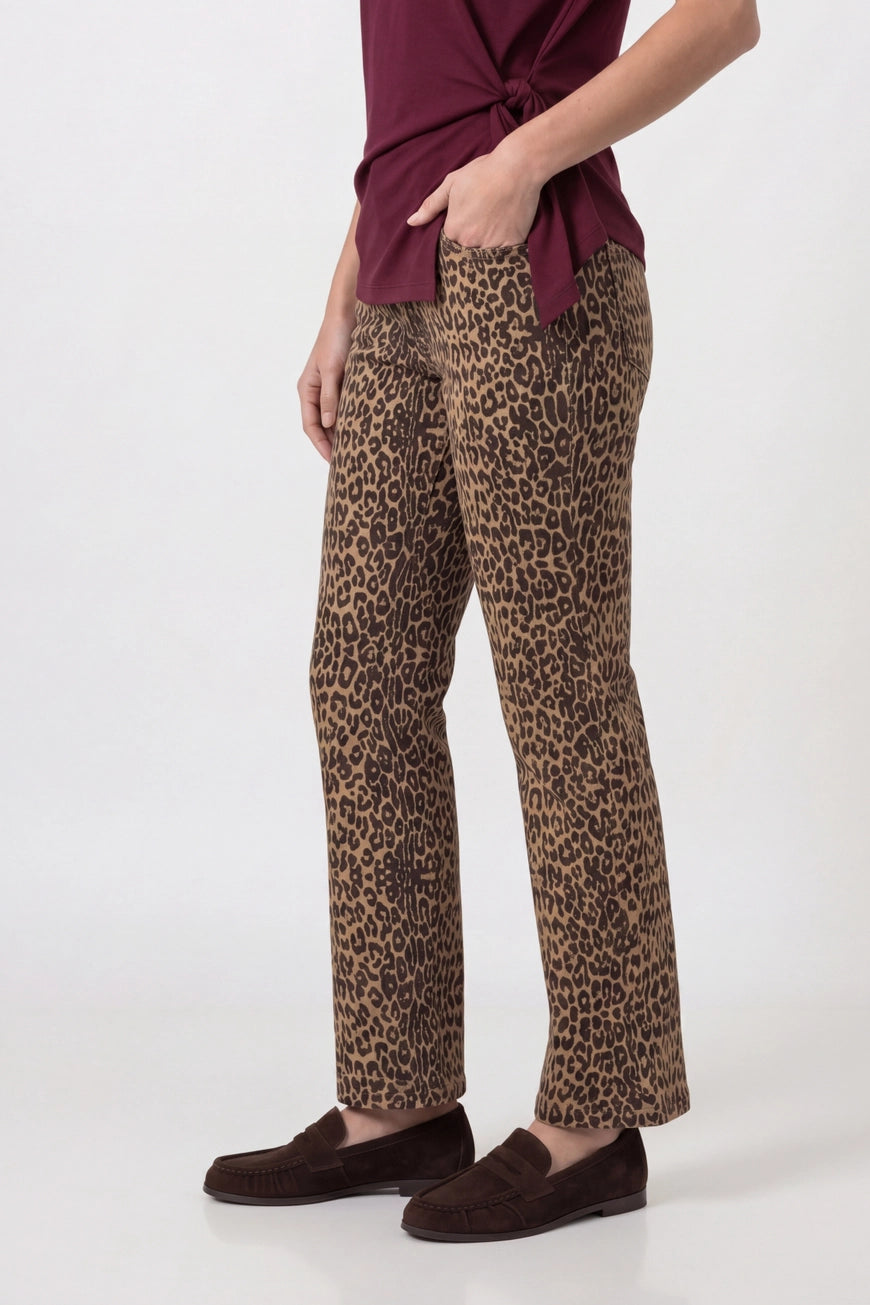 Leopard Straight Leg 7/8 032