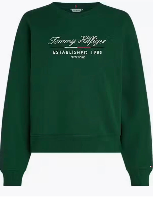 Ornamental green sweatshirt