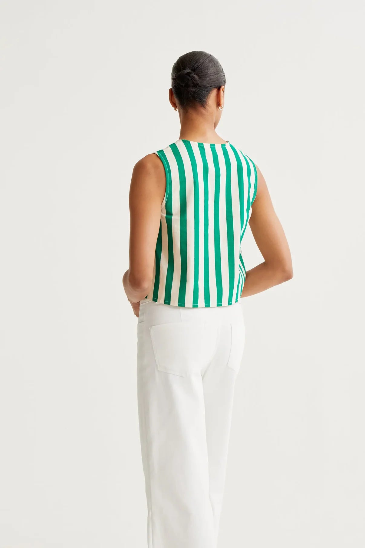 Bamboo Green Print Top