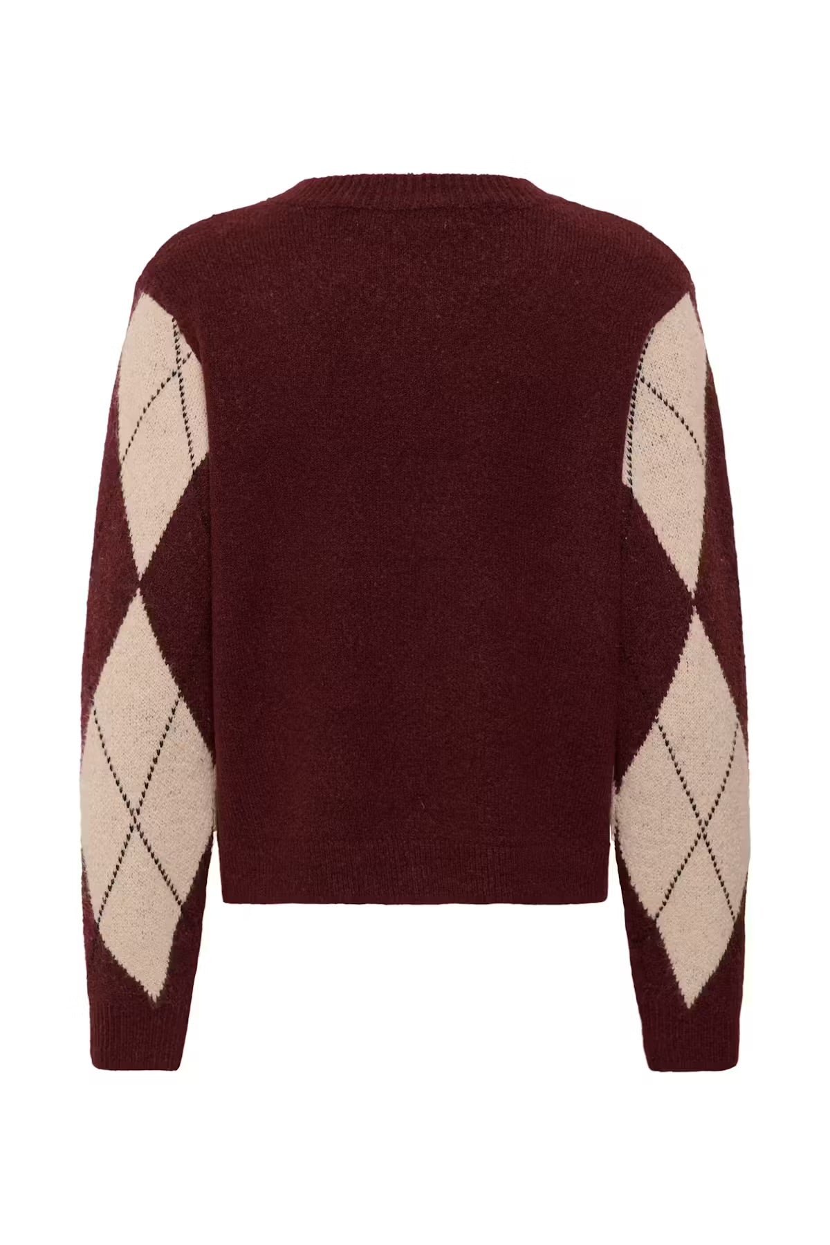 Argyle Pullover Burgandy